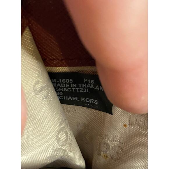 Michael Kors Jet Set Travel Zip Around Wallet Brown Leather - Picture 6 of 9